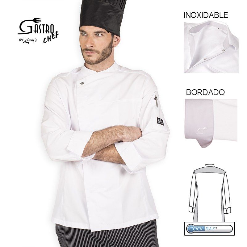 cuatro veces bicapa pala Chaqueta de Cocina Gastro Chef Circe GARY'S 9345