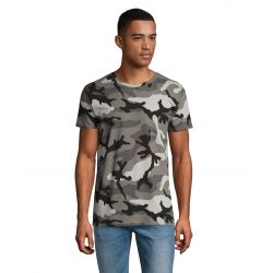 Camiseta Hombre Estampado Camuflaje SOLS CAMO MEN