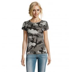 Camiseta Mujer Estampado Camuflaje SOLS CAMO WOMEN 01187