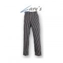 Pantalón Unisex de Cocina 7771 Rayas Negro